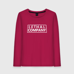 Женский лонгслив хлопок Lethal company logo