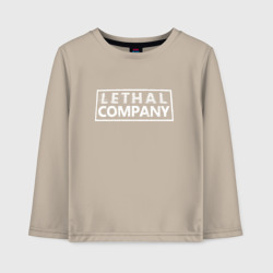 Детский лонгслив хлопок Lethal company logo