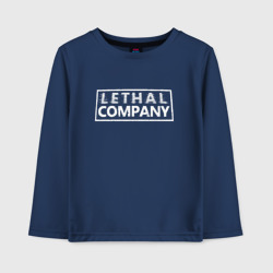 Детский лонгслив хлопок Lethal company logo