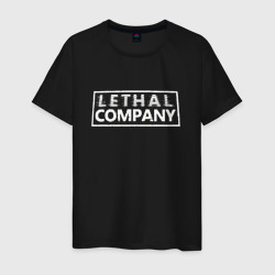 Мужская футболка хлопок Lethal company logo