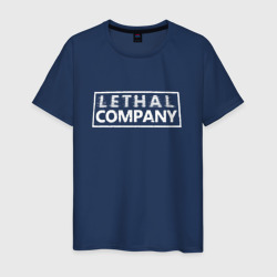 Мужская футболка хлопок Lethal company logo