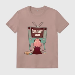 Мужская футболка хлопок Аня из аниме и манги spy x family