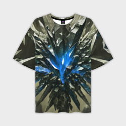 Драгоценный камень синий – Мужская футболка oversize 3D с принтом купить со скидкой в -50%