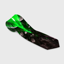 Зелёный драгоценный камень – Галстук 3D с принтом купить