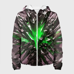 Зелёный драгоценный камень – Женская куртка 3D с принтом купить со скидкой в -10%