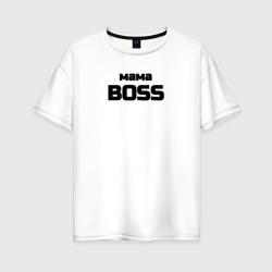 Женская футболка хлопок Oversize Мама boss