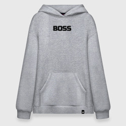 Худи SuperOversize хлопок Boss по английски