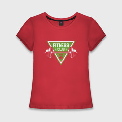 Женская футболка хлопок Slim Fitness club