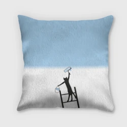 Подушка 3D Кот маляр