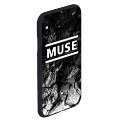Чехол для iPhone XS Max матовый Muse black graphite - фото 2