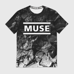 Мужская футболка 3D Muse black graphite