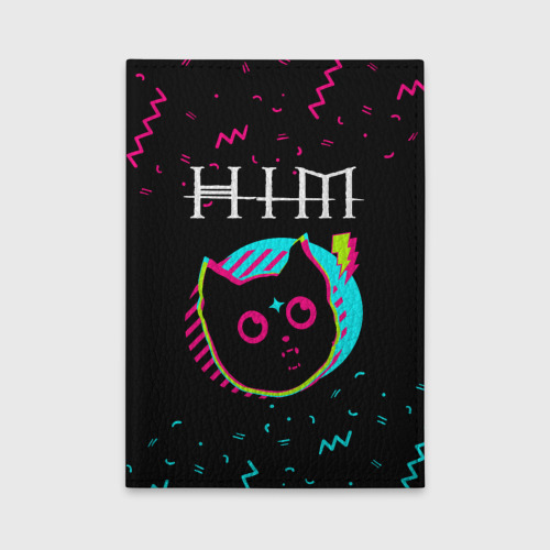 Обложка для автодокументов HIM - rock star cat