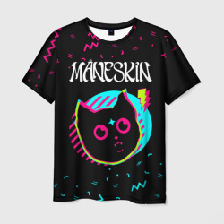 Мужская футболка 3D Maneskin - rock star cat