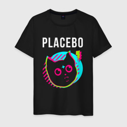 Мужская футболка хлопок Placebo rock star cat