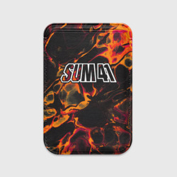 Картхолдер Magsafe магнитный Sum41 red lava