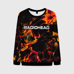 Мужской свитшот 3D Radiohead red lava