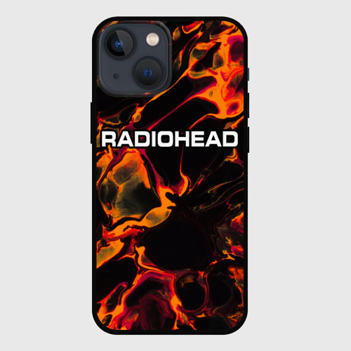 Чехол для iPhone 13 mini Radiohead red lava