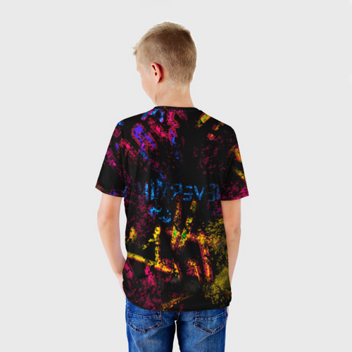 Детская футболка 3D Nirvana краски звука, цвет 3D печать - фото 4