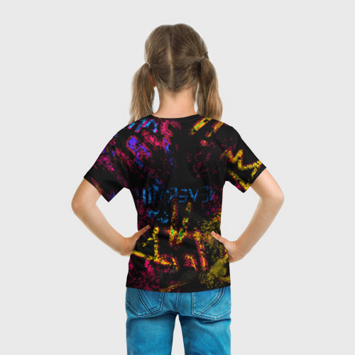 Детская футболка 3D Nirvana краски звука, цвет 3D печать - фото 6