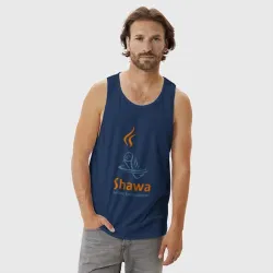 Мужская майка хлопок Shawa eating environment  - фото 2