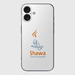 Чехол для iPhone 16 силиконовый с защитой камеры Шаурма environment 