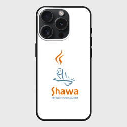 Чехол силиконовый для Apple iPhone 15 Pro Мax матовый Шаурма environment 