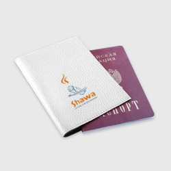Обложка для паспорта матовая кожа Шаурма environment  - фото 2