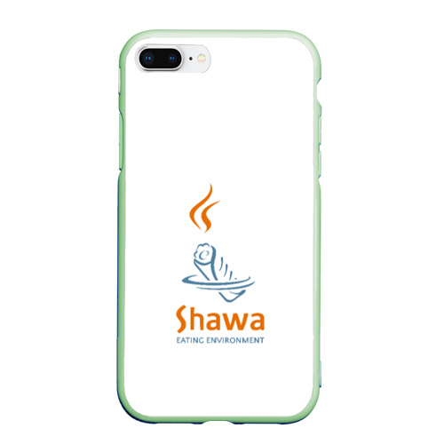 Чехол для iPhone 7Plus/8 Plus матовый Шаурма environment , цвет салатовый