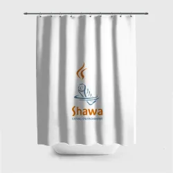 Штора 3D для ванной Шаурма environment 