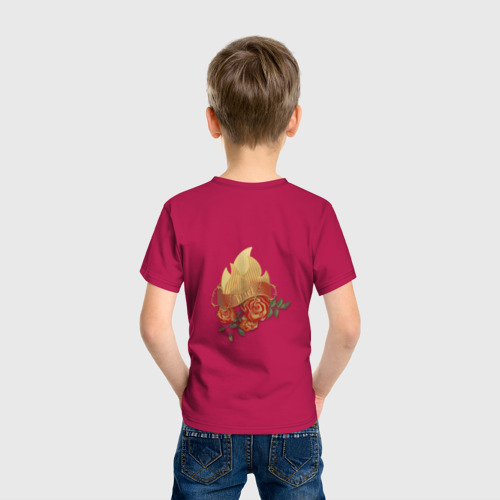 Детская футболка хлопок Hurt pin-up, цвет маджента - фото 4