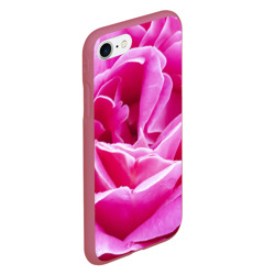 Чехол для iPhone 7/8 матовый Ярко розовая роза - фото 2