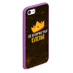 Чехол для iPhone 5/5S матовый Корона её величество Елена - фото 2