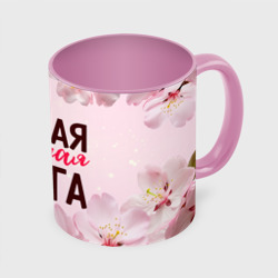 Кружка с полной запечаткой Самая лучшая Ольга сакура