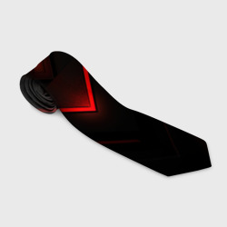 Яркий  красный  свет  из  черной  абстракции – Галстук 3D с принтом купить