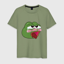 Пепе ахегао – Мужская футболка хлопок с принтом купить со скидкой в -20%