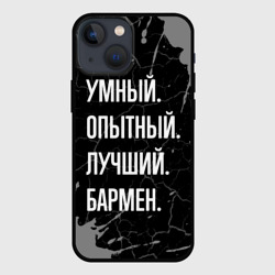 Чехол для iPhone 13 mini Умный опытный лучший: бармен