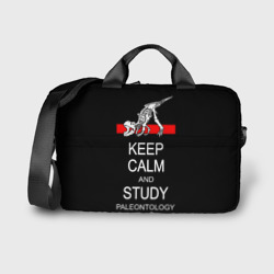 Сумка для ноутбука 3D Keep calm and study paleontology