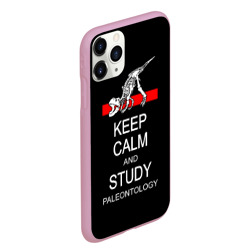 Чехол для iPhone 11 Pro Max матовый Keep calm and study paleontology - фото 2