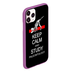 Чехол для iPhone 11 Pro Max матовый Keep calm and study paleontology - фото 2