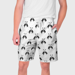 Мужские шорты 3D Panda love - pattern