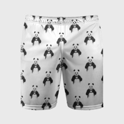 Мужские шорты спортивные Panda love - pattern