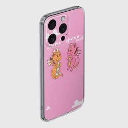 Чехол для iPhone 15 Pro силиконовый с защитой камеры Мать драконов для пары - фото 2