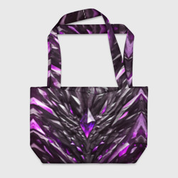 Камень и фиолетовый кристалл – Пляжная сумка 3D с принтом купить