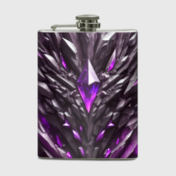 Камень и фиолетовый кристалл – Фляга с принтом купить