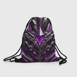 Камень и фиолетовый кристалл – Рюкзак-мешок 3D с принтом купить со скидкой в -25%