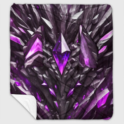 Камень и фиолетовый кристалл – Плед с рукавами с принтом купить