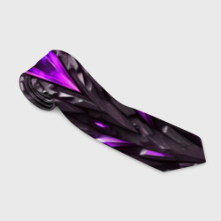 Камень и фиолетовый кристалл – Галстук 3D с принтом купить