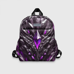 Камень и фиолетовый кристалл – Детский рюкзак 3D с принтом купить со скидкой в -33%