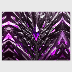 Камень и фиолетовый кристалл – Поздравительная открытка с принтом купить