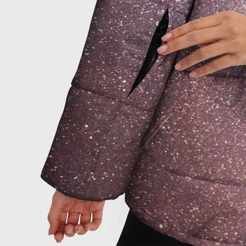 Женская зимняя куртка 3D с принтом Галактика млечный путь, фото #4